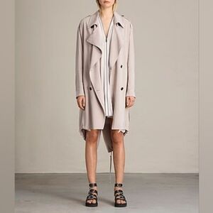 All Saints Lia Mac Women's Trench Coat Dusty Rose